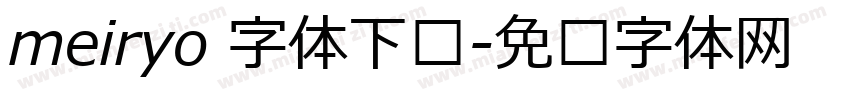 meiryo 字体下载字体转换